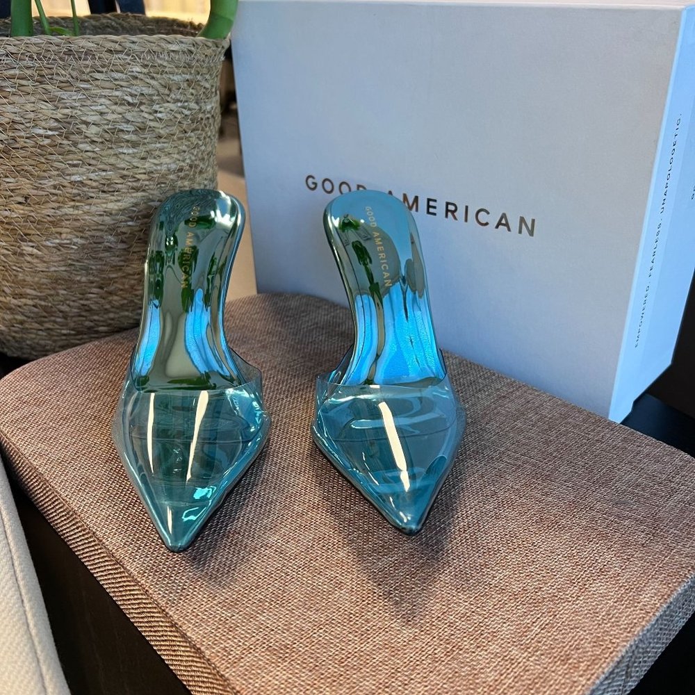 Good American  Cinder F*cking Rella Pumps True Blue SIZE 11